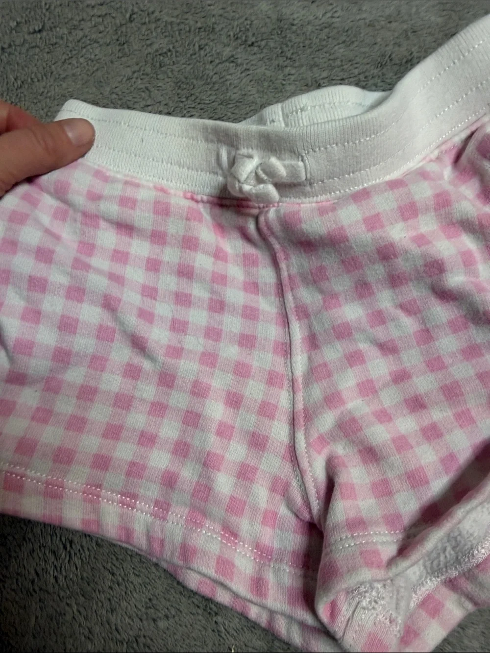 Ralph Lauren Pink Gingham Girls' Cotton Shorts